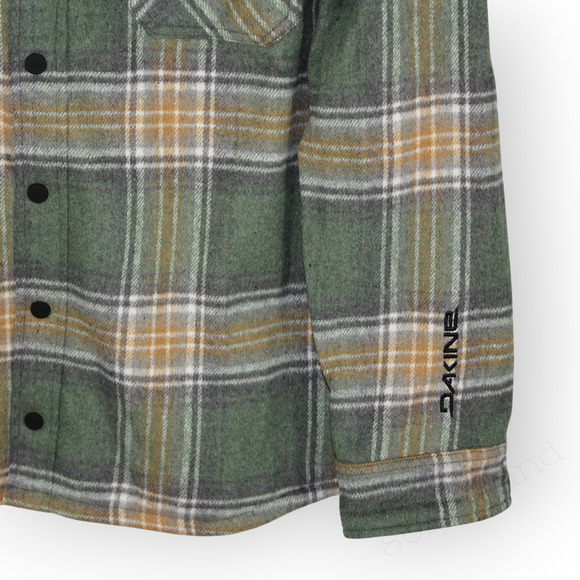 XL NEW Dakine Shirt Jacket Shacket Chore Barn Snap Plaid Flannel Fleece - Picture 5 of 12